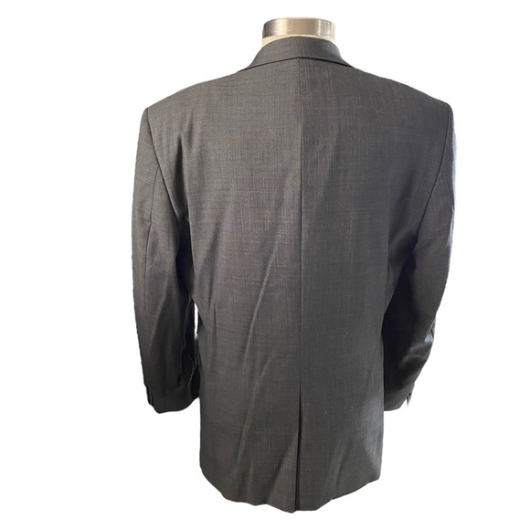 Ralph Lauren Men Grey 2-Button 100% Wool Suit Jacket Blazer Sz 44R Sports Coat - Picture 4 of 14